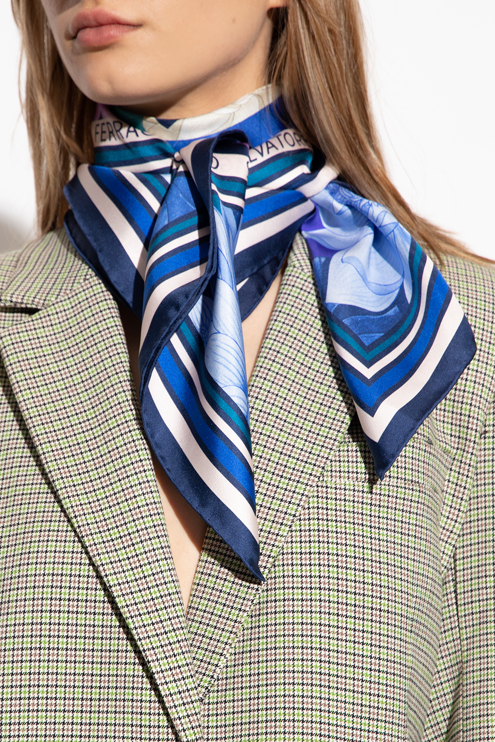 Ferragamo silk clearance scarf